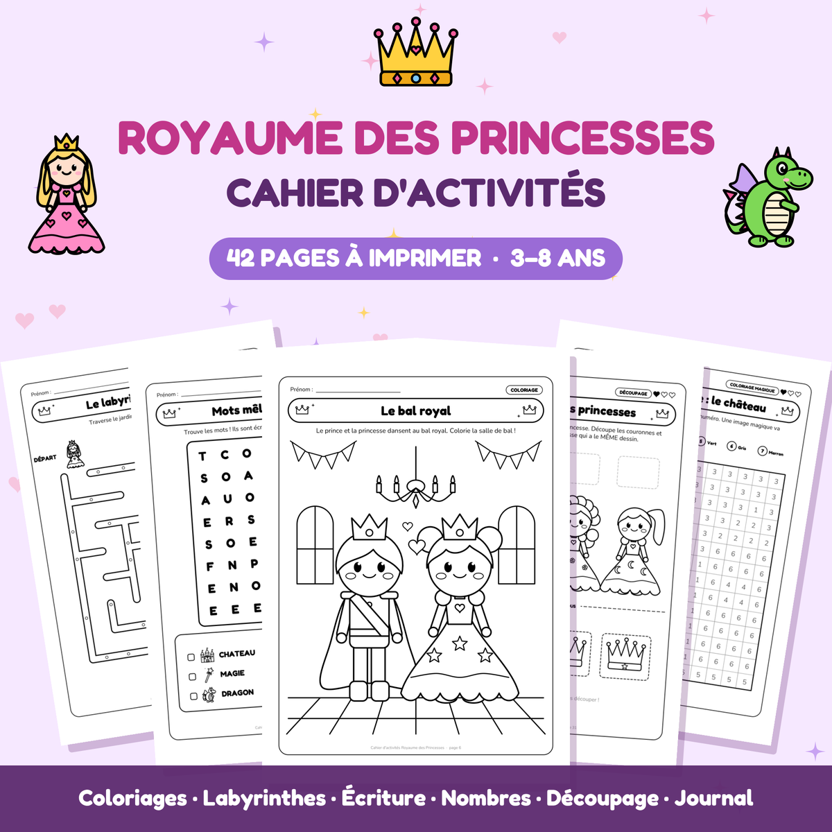 Cahier d'activités Royaume des Princesses - 1 (FR)