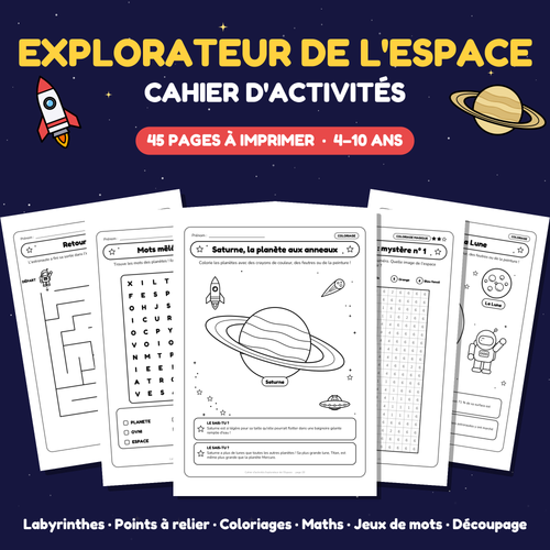 Cahier d'activités Explorateur de l'Espace - 1 (FR)