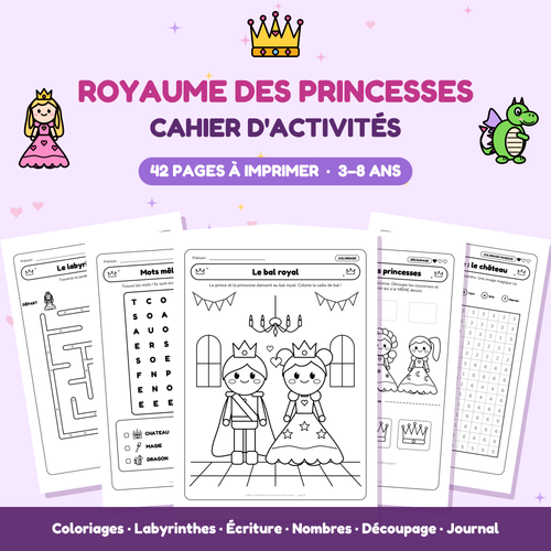 Cahier d'activités Royaume des Princesses - 1 (FR)