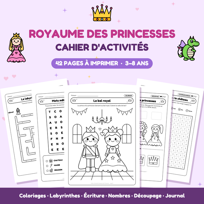 Cahier d'activités Royaume des Princesses