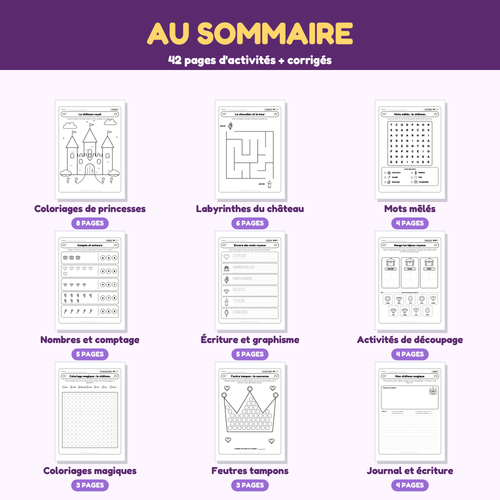 Cahier d'activités Royaume des Princesses - 2 (FR)