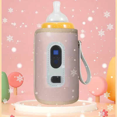 Portable USB Milk Heater 5 Speed Digital Bottle Warmer for Outdoor Adventures