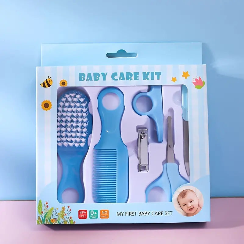 6 Pcs Newborn Baby Nail Hair Daily Care Kit Set