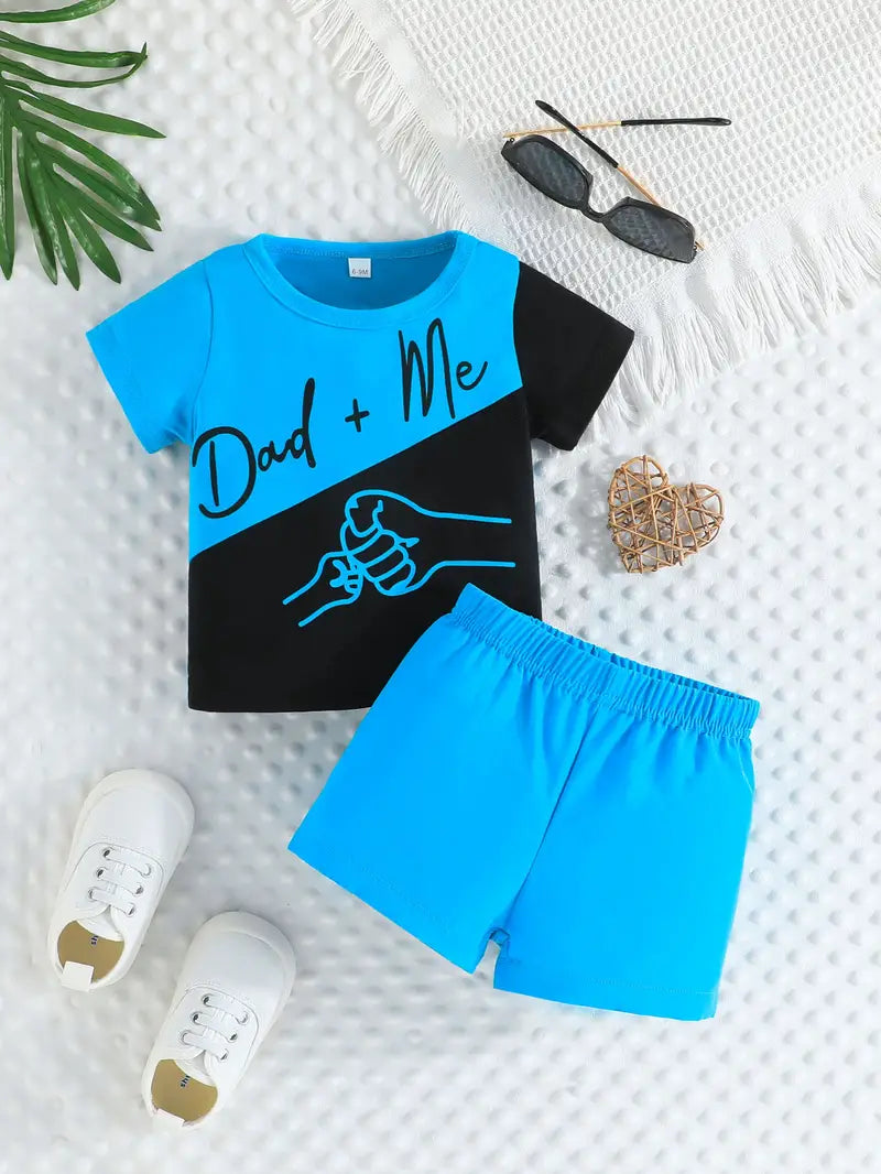 Summer Set Baby Boys Dad+Me T-shirt & Casual Shorts