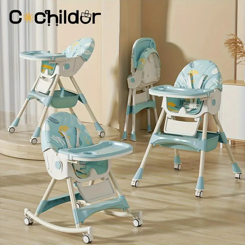 Cochildor Multi-functional Adjustable Dining Chair Portable Rocking Chair