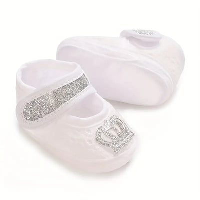 Baby Girls Sparkly Crown Sneakers