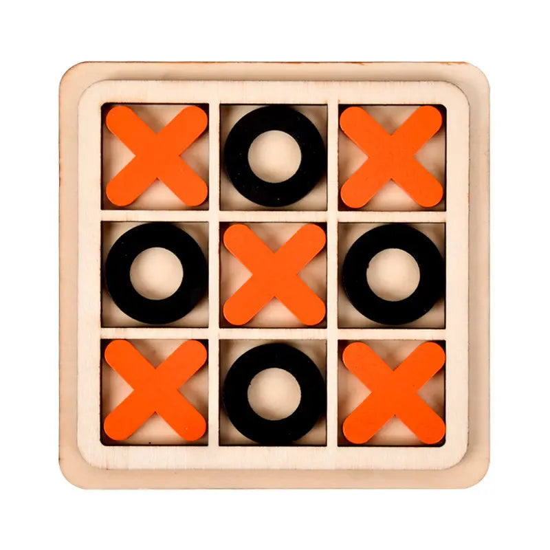 Wooden Tic-Tac-Toe Game for All Ages