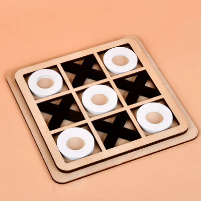 Wooden Tic-Tac-Toe Game for All Ages