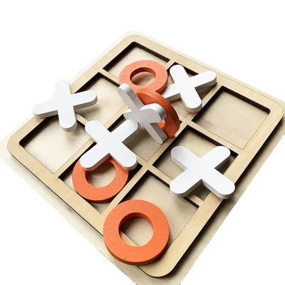 Wooden Tic-Tac-Toe Game for All Ages