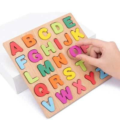 Educational Toy Alphabet Matching Wooden Puzzles