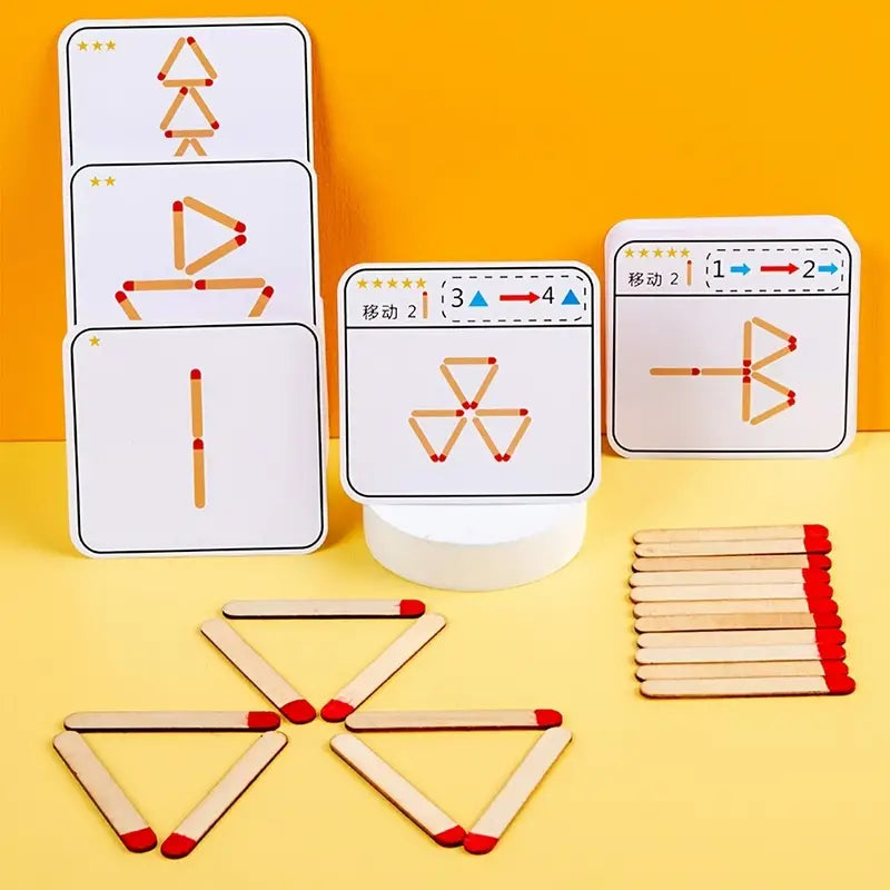 DIY Matchstick Brain Puzzle - Fun Activity