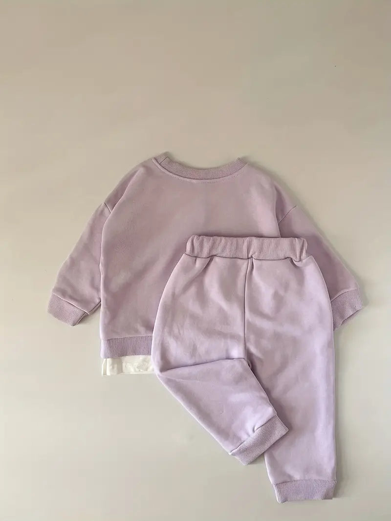 Snug Bear Embroidery Baby Tracksuit