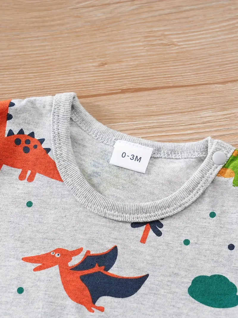 Unisex adorable Dinosaur Print Perfect Summer Wear