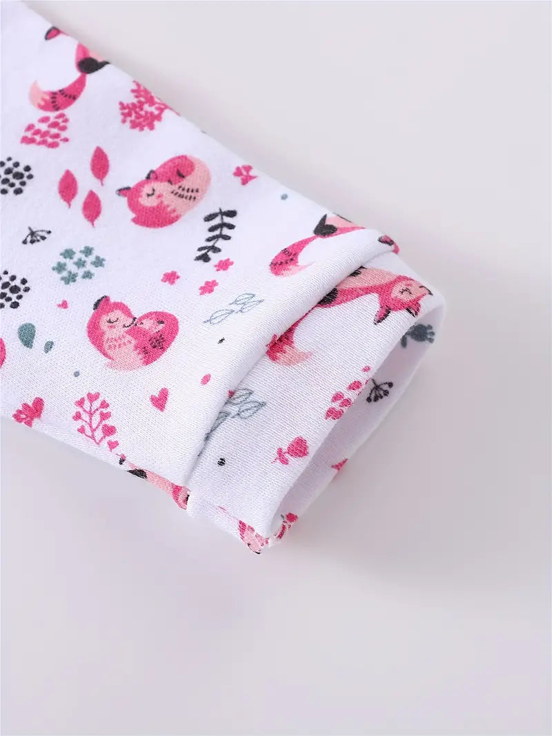 3-Piece Cozy Cotton Baby Bodysuits with Butterfly Prints