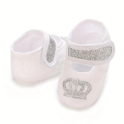 Baby Girls Sparkly Crown Sneakers