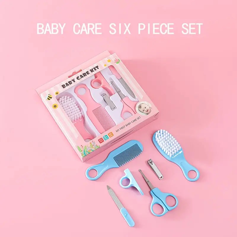 6 Pcs Newborn Baby Nail Hair Daily Care Kit Set