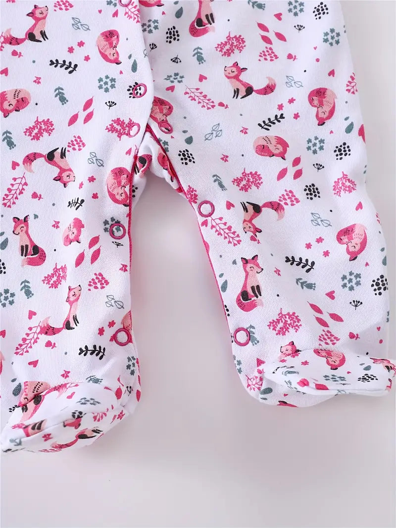 3-Piece Cozy Cotton Baby Bodysuits with Butterfly Prints