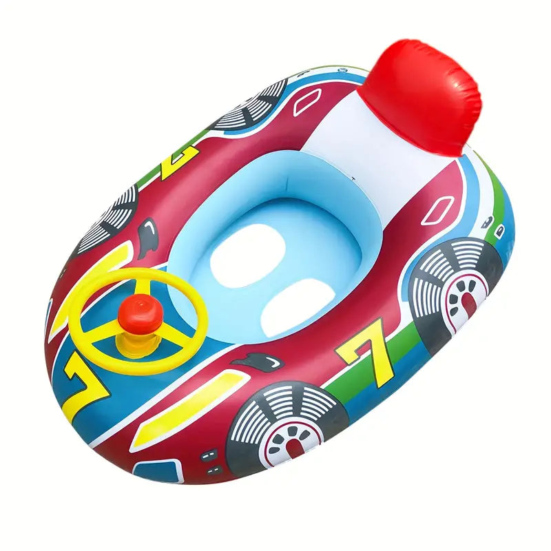 Inflatable Kids Swimming Ring with Steering Wheel