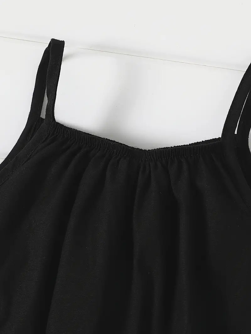 Sleeveless Spaghetti Strap Harem Pants Overalls for Summer