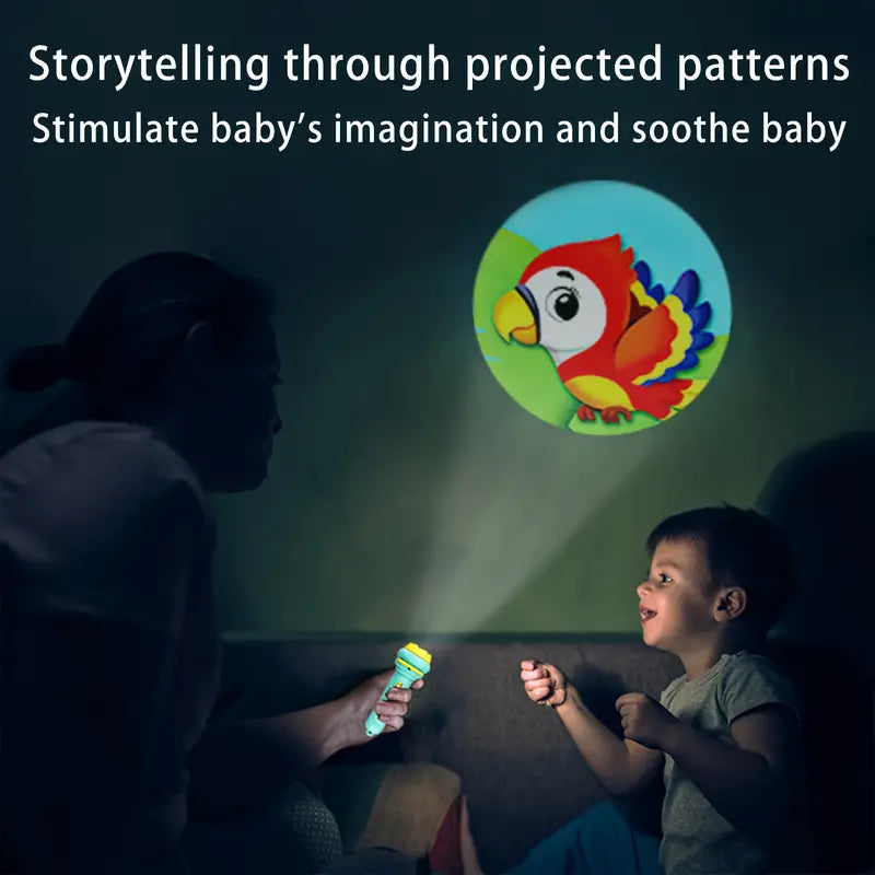 Children's Projection Flashlight - Learning Educational Toy