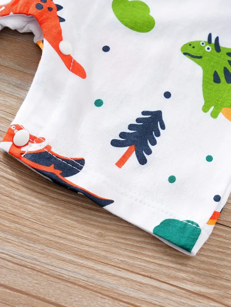 Unisex adorable Dinosaur Print Perfect Summer Wear