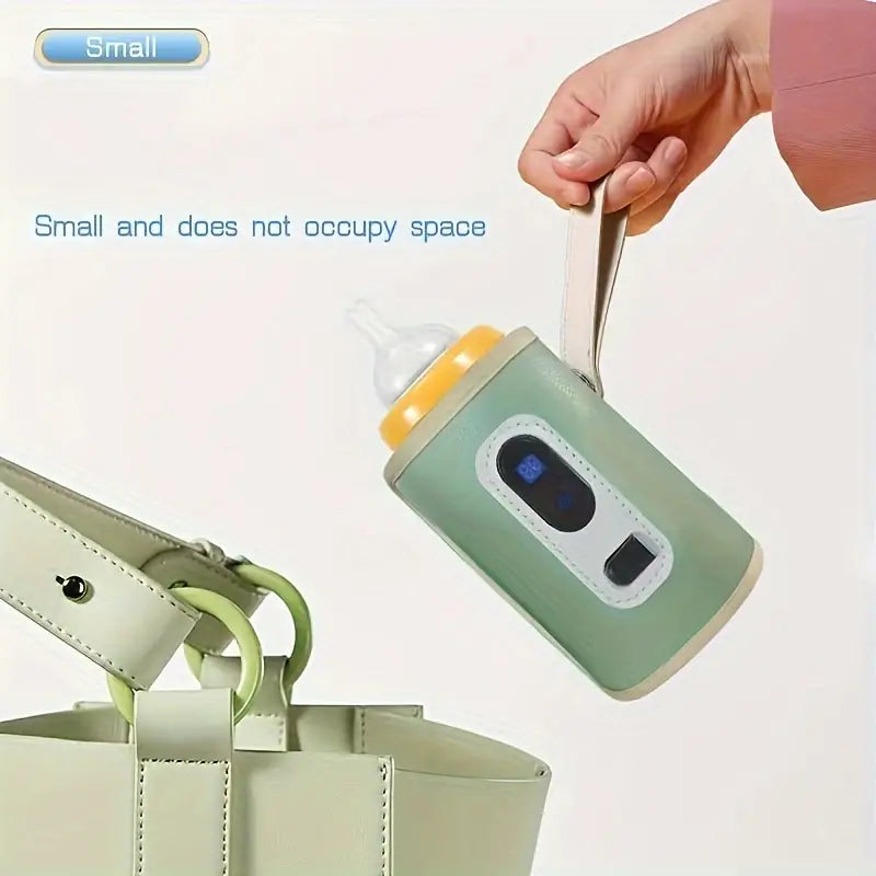 Portable USB Milk Heater 5 Speed Digital Bottle Warmer for Outdoor Adventures