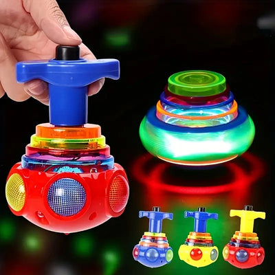 Mesmerizing LED Music Gyroscope Spinning Top