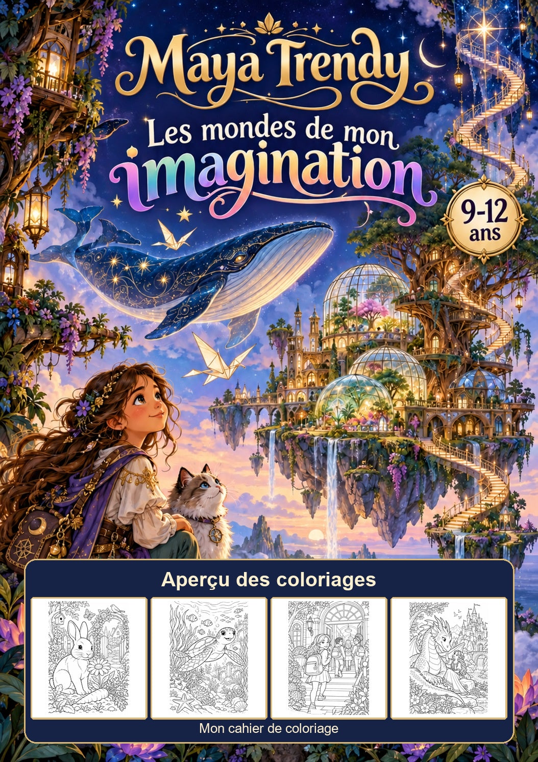 Les mondes de mon imagination — 100 pages à imprimer (9–12 ans)