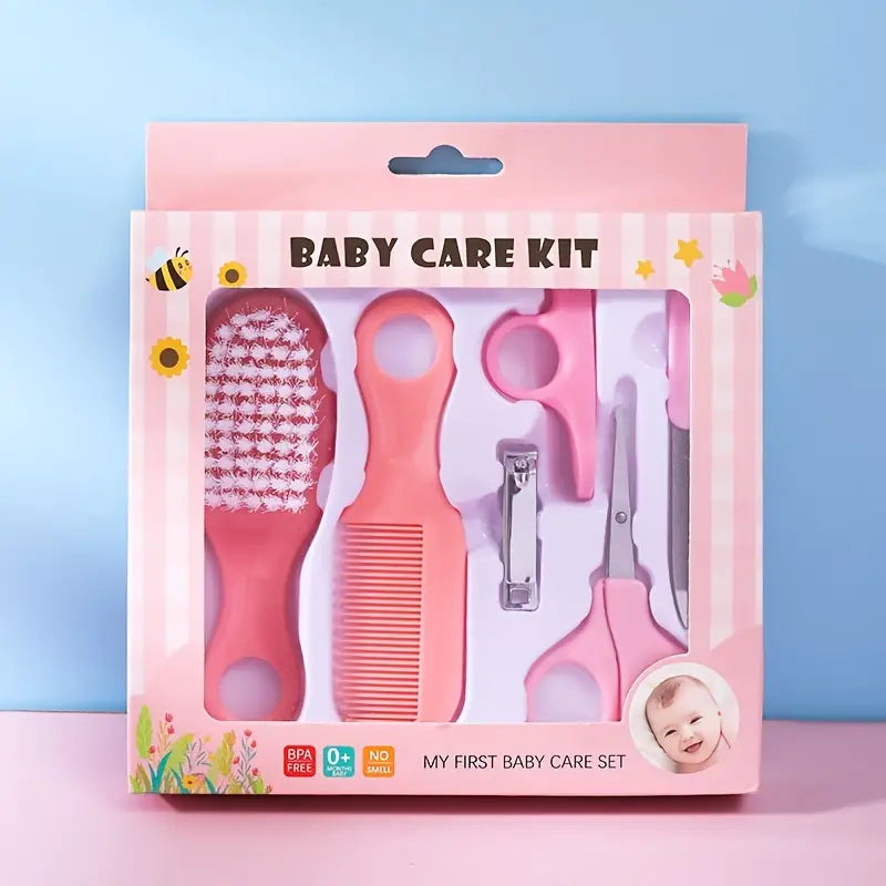 6 Pcs Newborn Baby Nail Hair Daily Care Kit Set