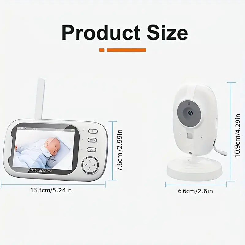 720P Camera Monitor Wireless Night Vision 2-Way Audio