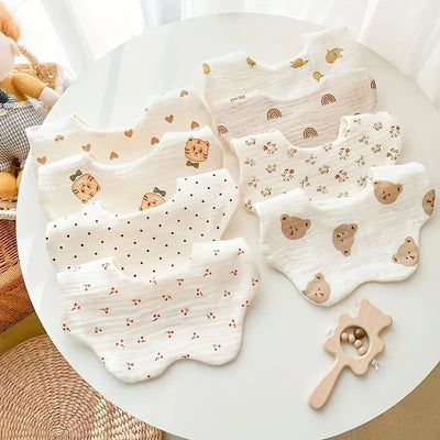 Soft Cotton Baby Feeding Burp Cloth Kid Bib