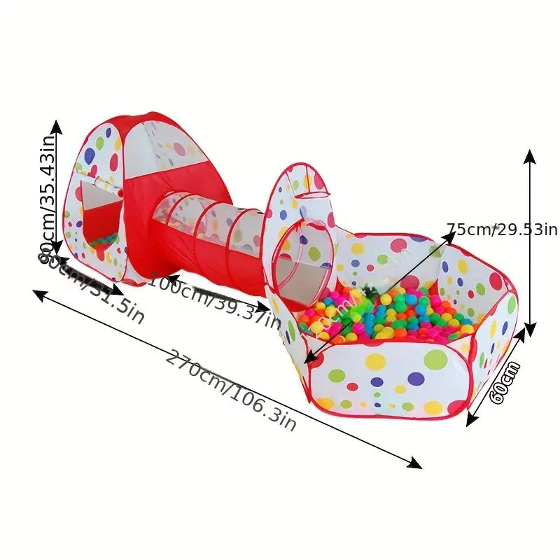 Portable Baby Ball Pool Tunnel Tent Game Park Toy House